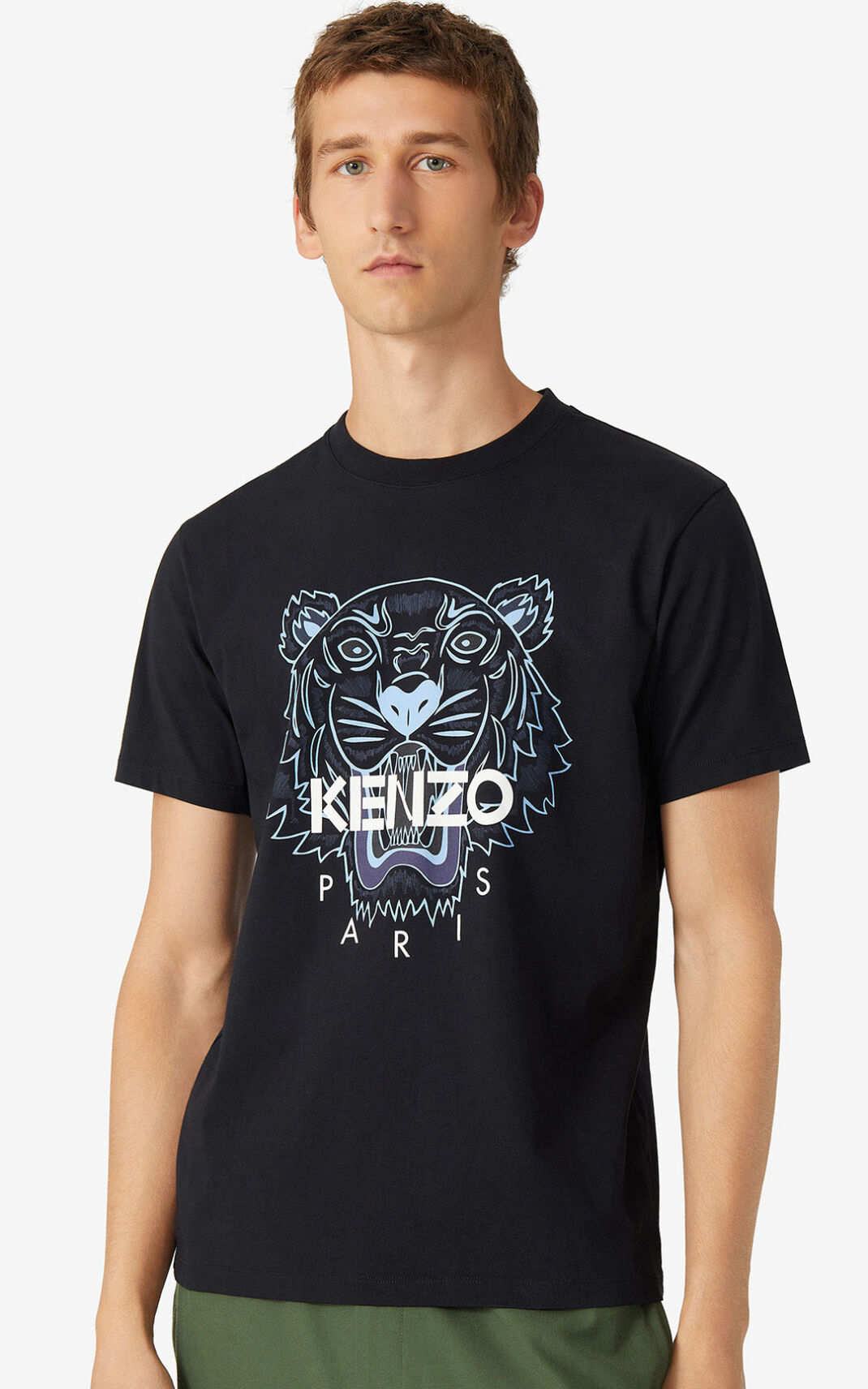 Kenzo Tiger Camisetas Hombre Negras | 4968317-WJ